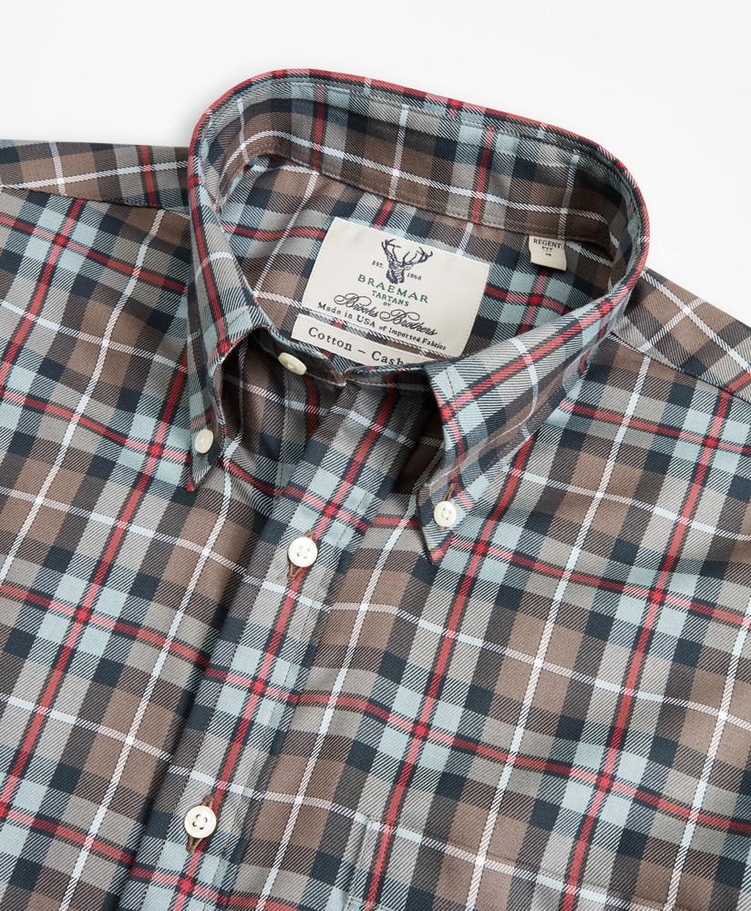 Image of Brooks Brothers Braemar™ Ancient Madder Tartan Sport Shirt