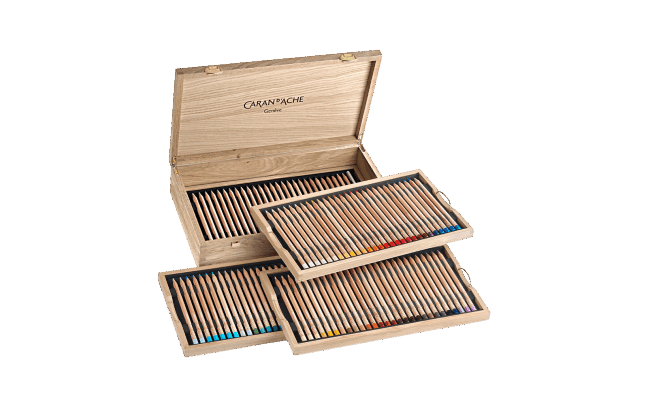 Image of Caran d'Ache Case 100 Coloured Pencils Luminance 6901™